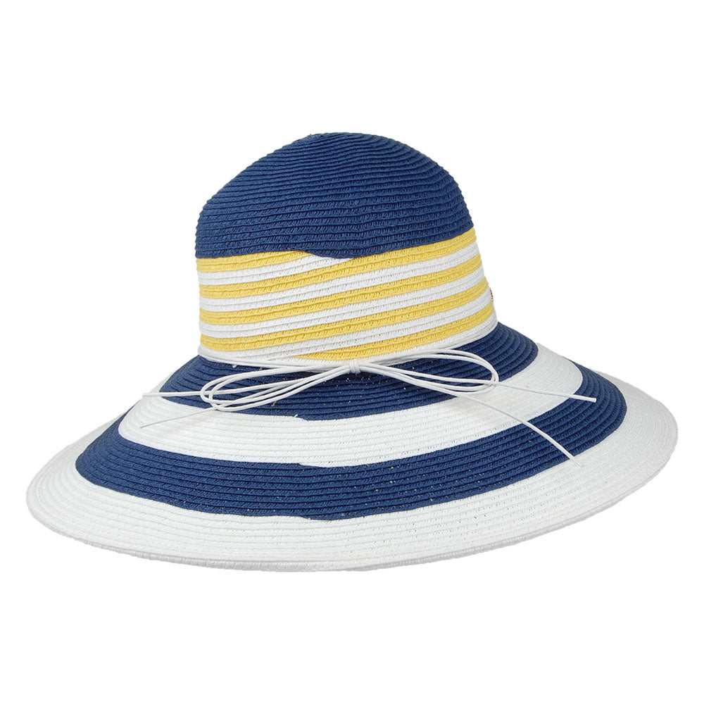 Cappelli Hats Ahina Lampshade Sun Hat - Navy-Multi