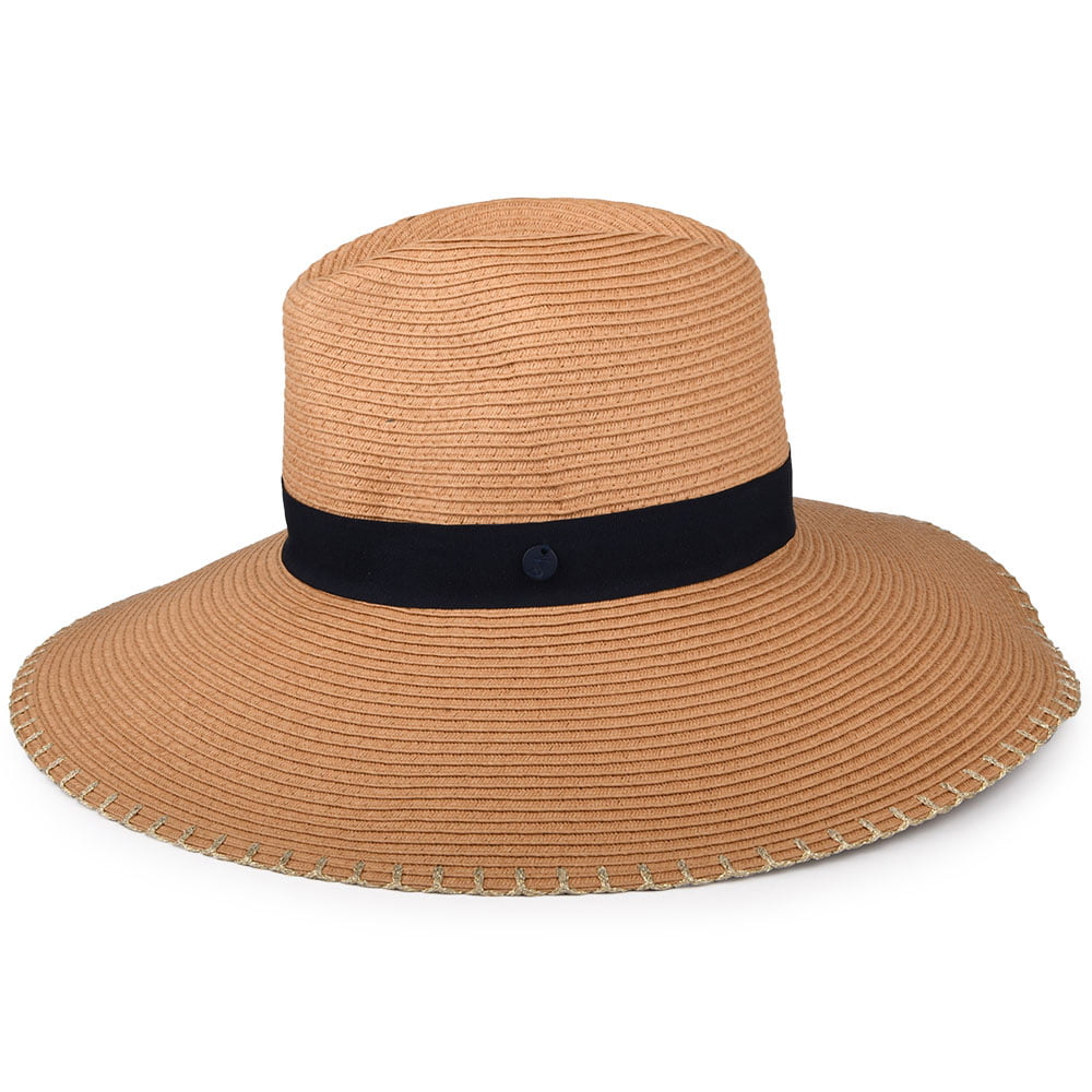 Joules Hats Sia Wide Brim Summer Fedora Hat - Natural