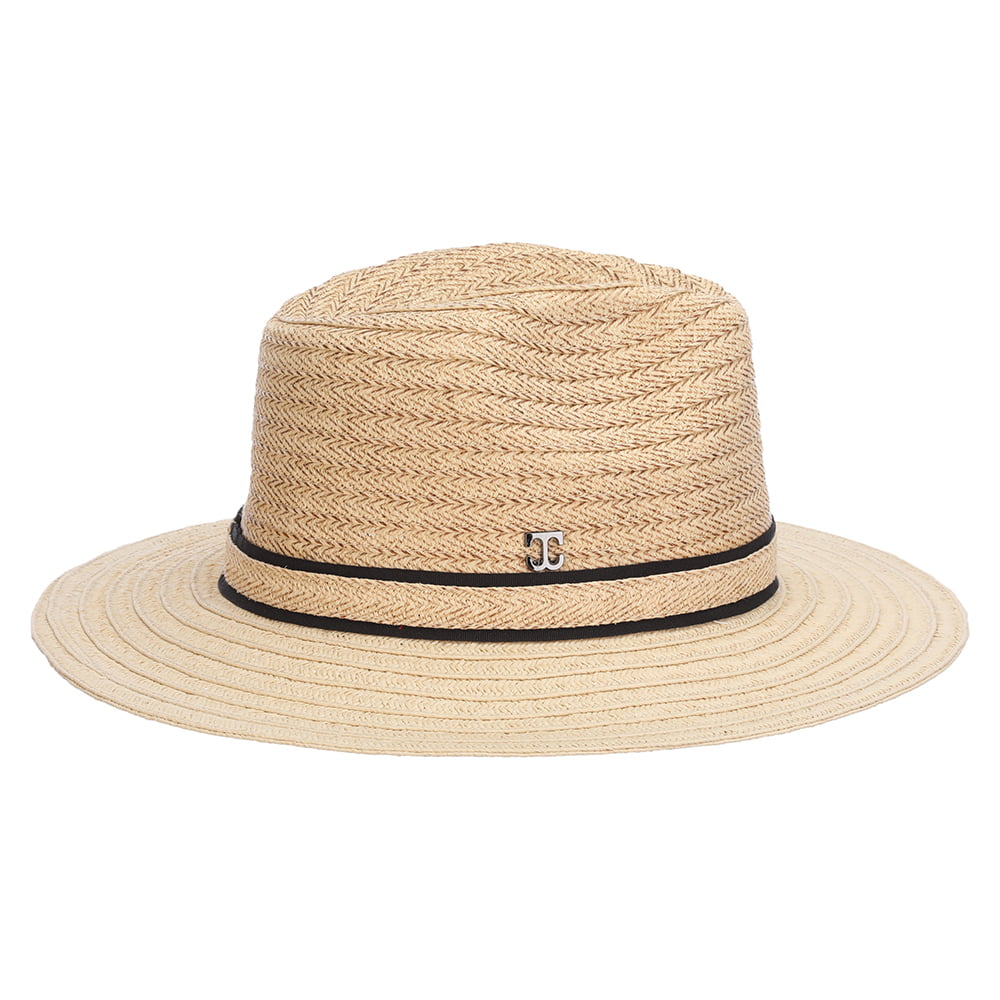 Callanan Hats Bobbi Paper Braid Safari Fedora Hat - Natural