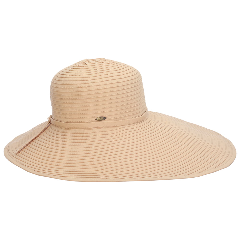 Scala Hats Russo Wide Brim Sun Hat - Khaki