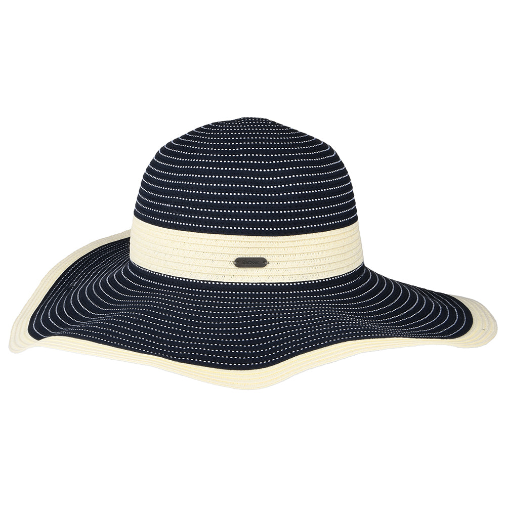 Barbour Hats Reef Packable Wide Brim Sun Hat - Navy Blue