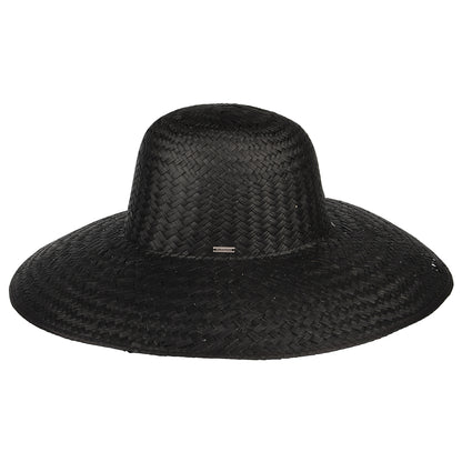 Brixton Hats Janae Wide Brim Straw Sun Hat - Black