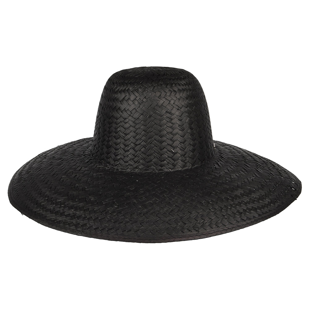 Brixton Hats Janae Wide Brim Straw Sun Hat - Black