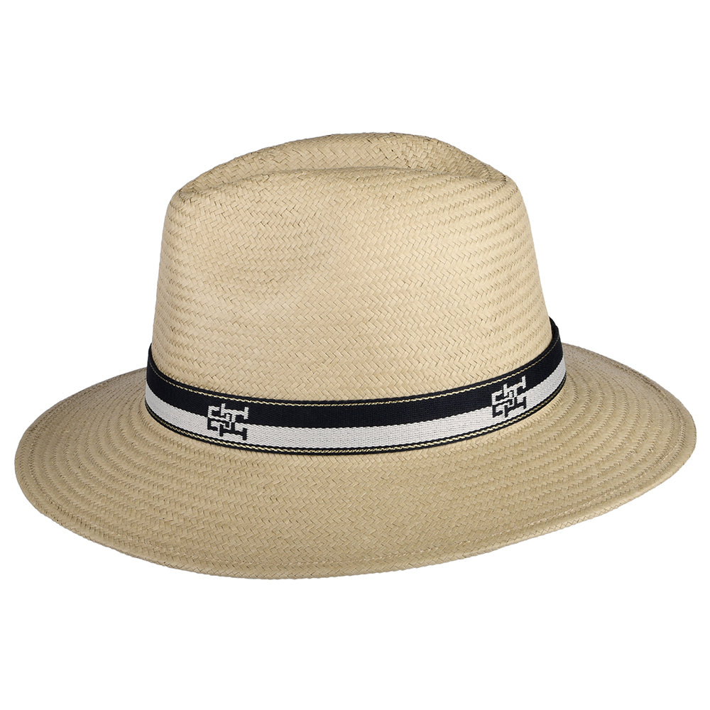 Tommy Hilfiger Hats Iconic Prep Toyo Straw Fedora Hat - Natural