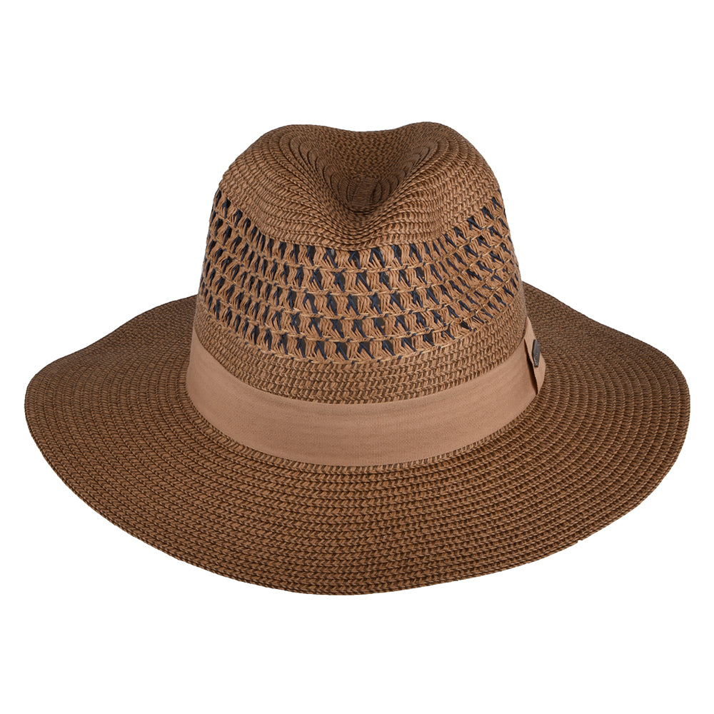 Barbour Hats Marlowe Toyo Straw Fedora Hat - Tan