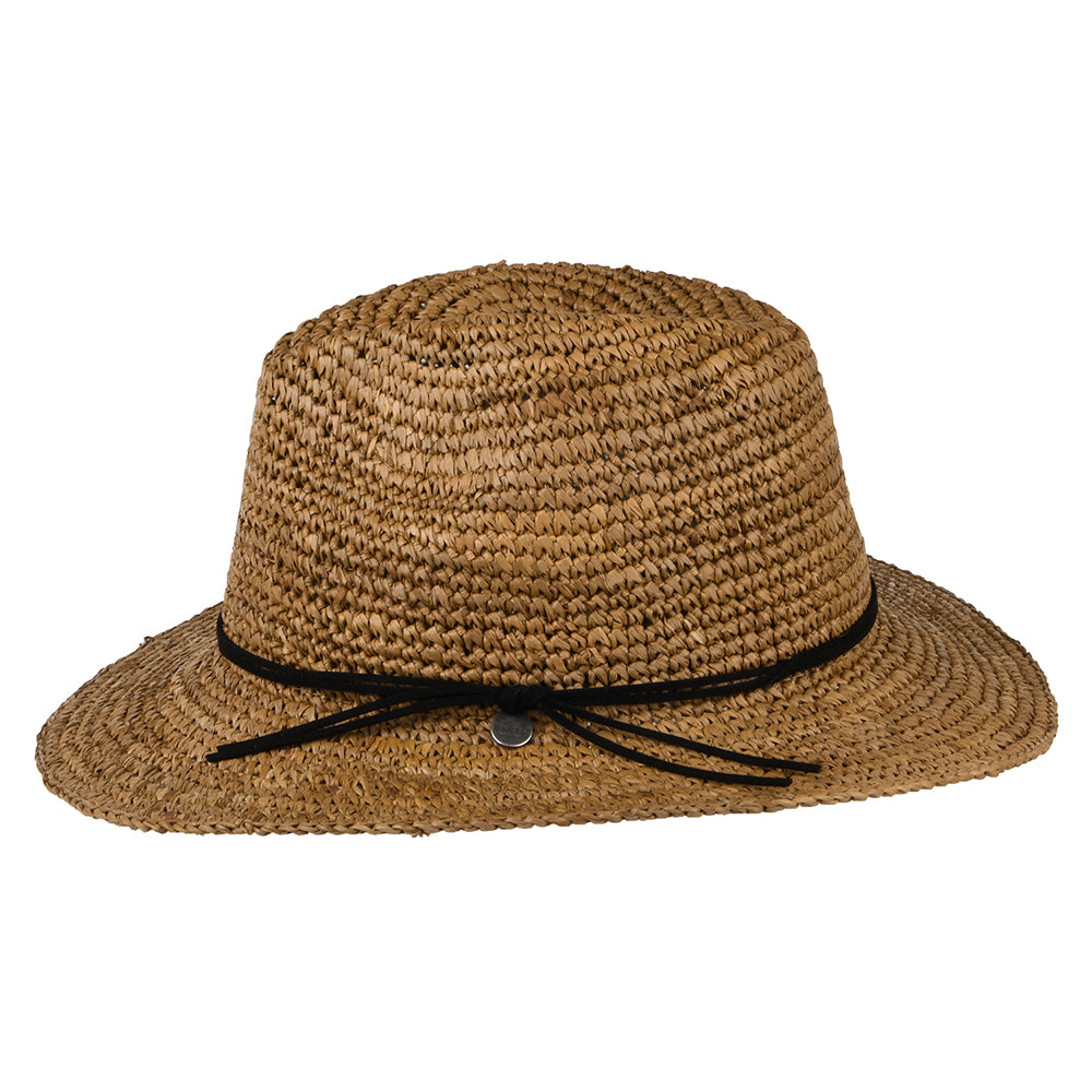 Barts Hats Celery Straw Fedora Hat - Light Brown