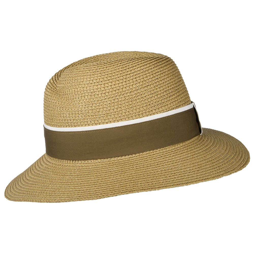 Failsworth Hats Roma Toyo Straw Sun Hat - Coffee-Cream