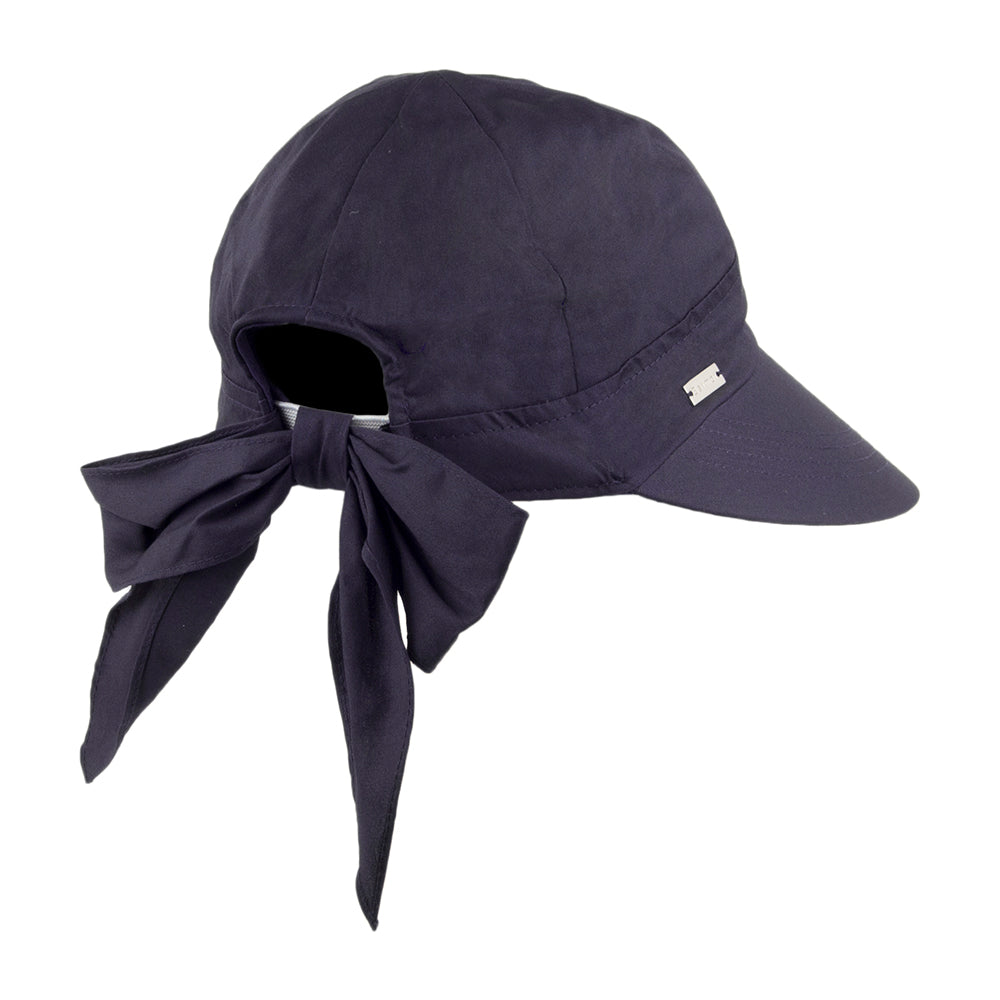 Betmar Hats Cotton Face Framer - Navy Blue