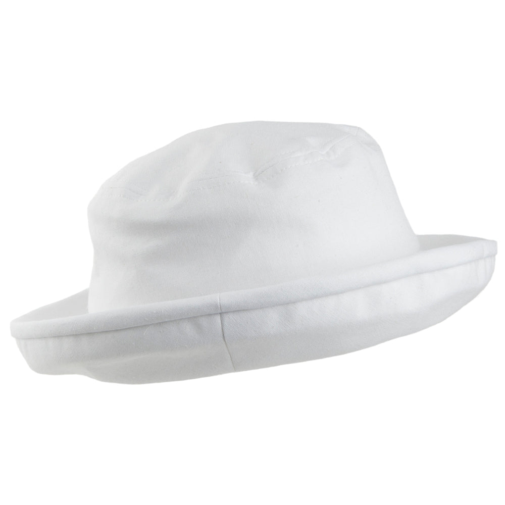 sur la tête Arbres Packable Bucket Hat - White