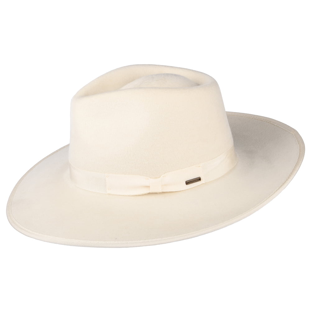 Brixton Hats Jo Rancher Wool Felt Cowboy Hat - Off White