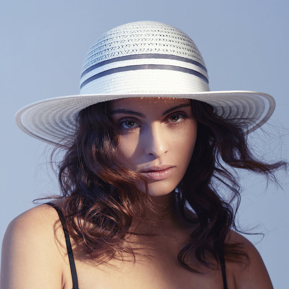 Seeberger Hats Floppy Sun Hat - White