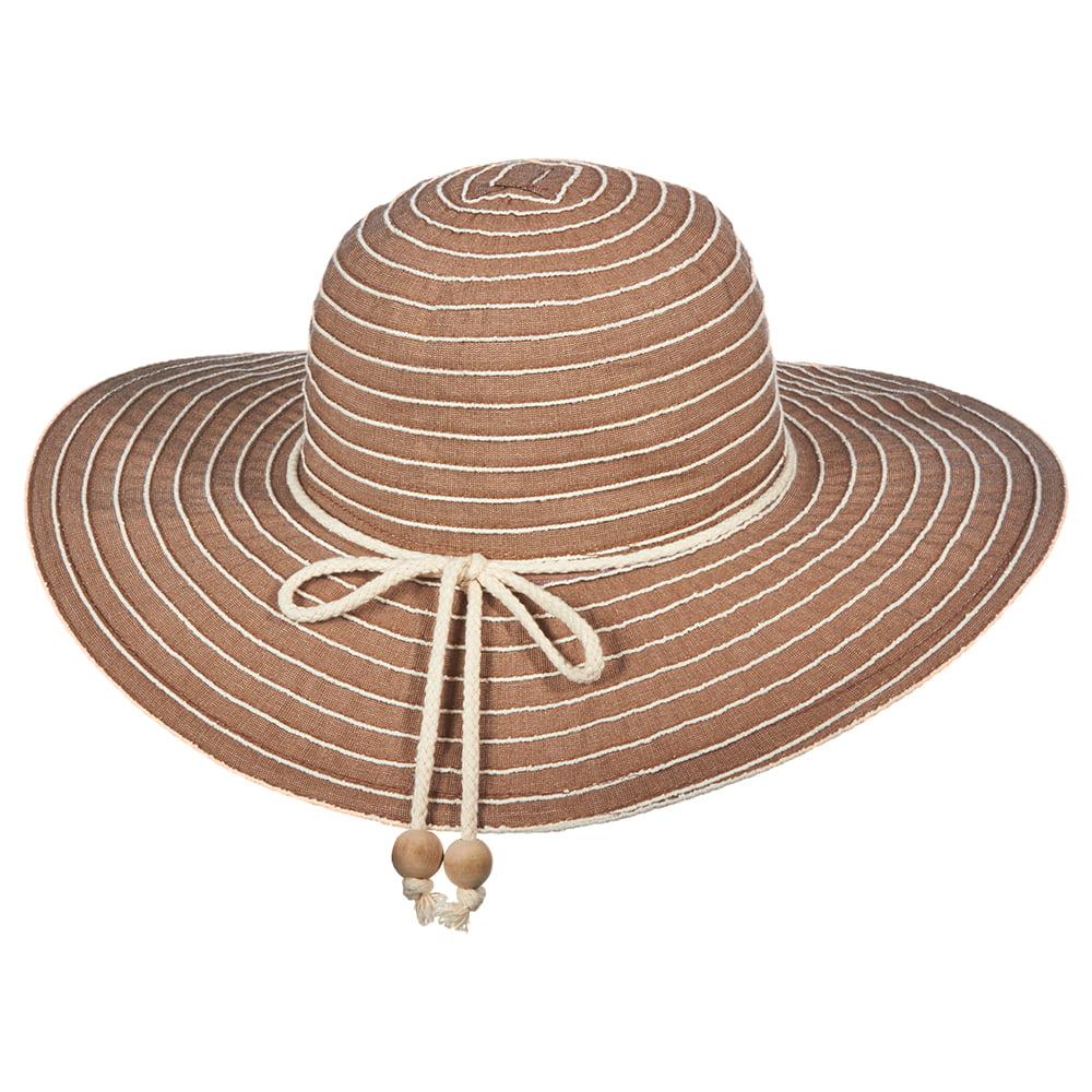 Scala Hats Sonia Wide Brim Sun Hat - Brown