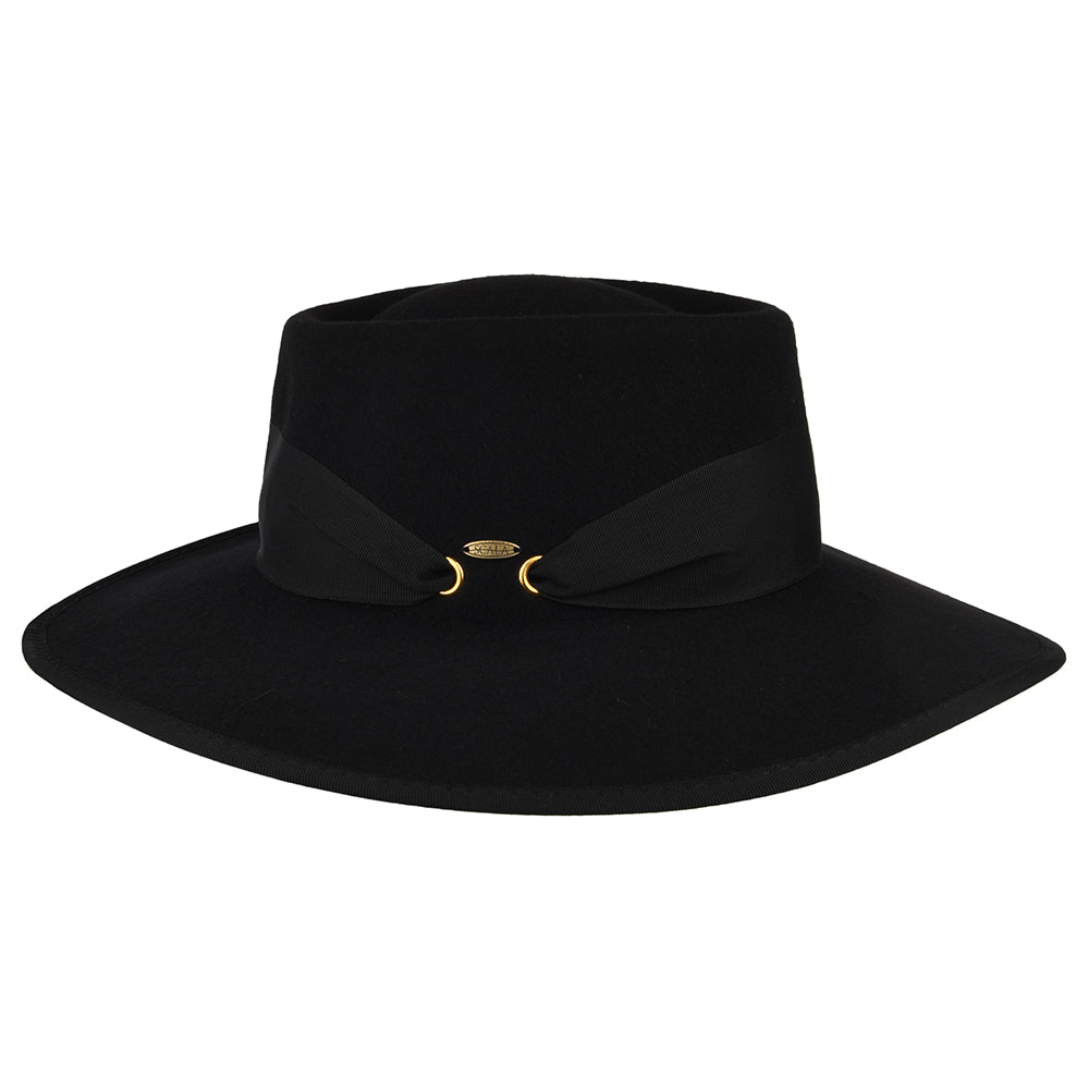 Scala Hats Wool Felt Gaucho Hat - Black