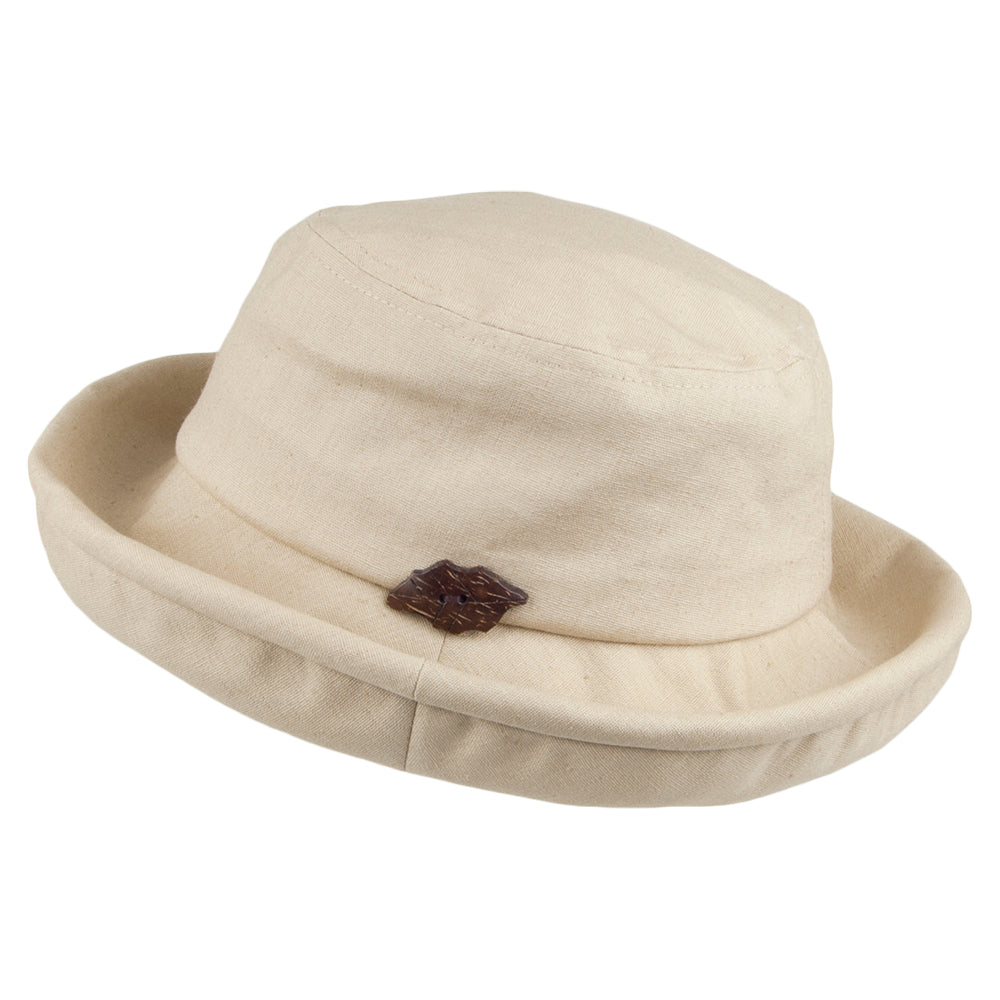 sur la tête Arbres Packable Bucket Hat - Beige – Village Hats