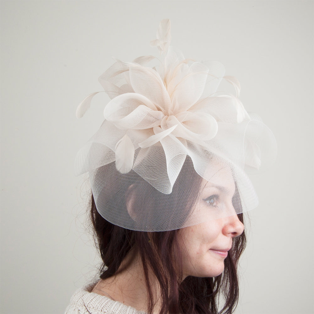 Jane Anne Designs Joanne Veil Fascinator - Nude