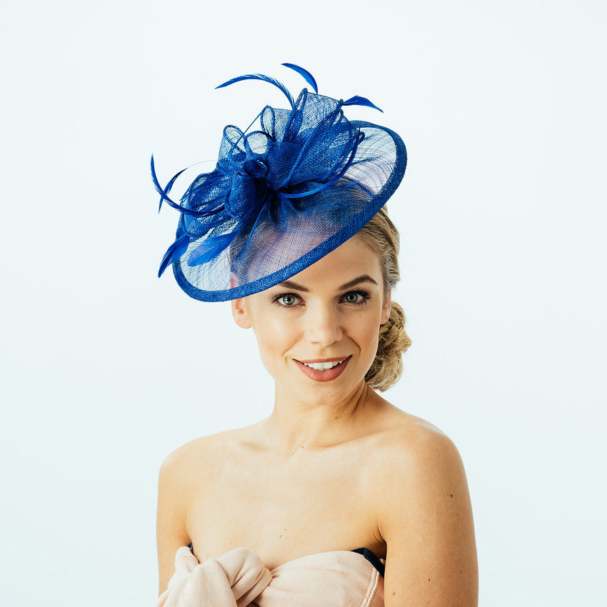 Failsworth Hats Ginny Disc Fascinator - Blue