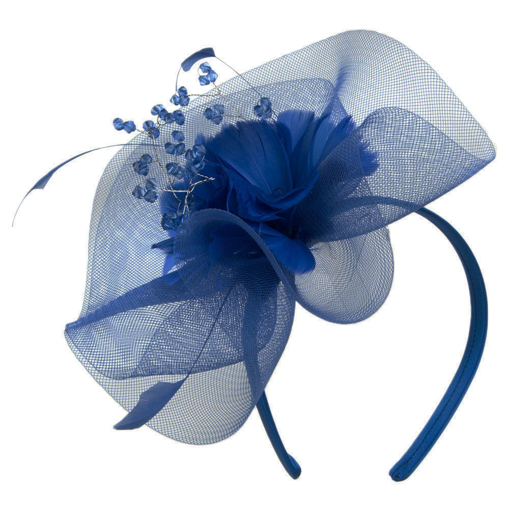 Jane Anne Designs Clementine Fascinator - Navy Blue