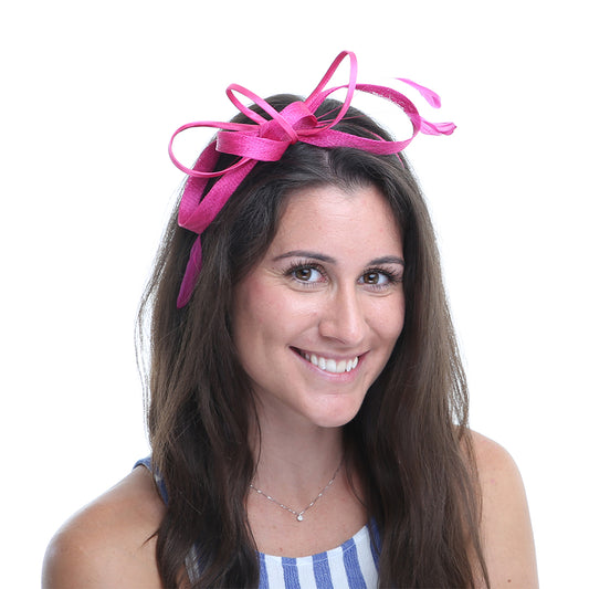 Jane Anne Designs Julie Fascinator - Fuchsia