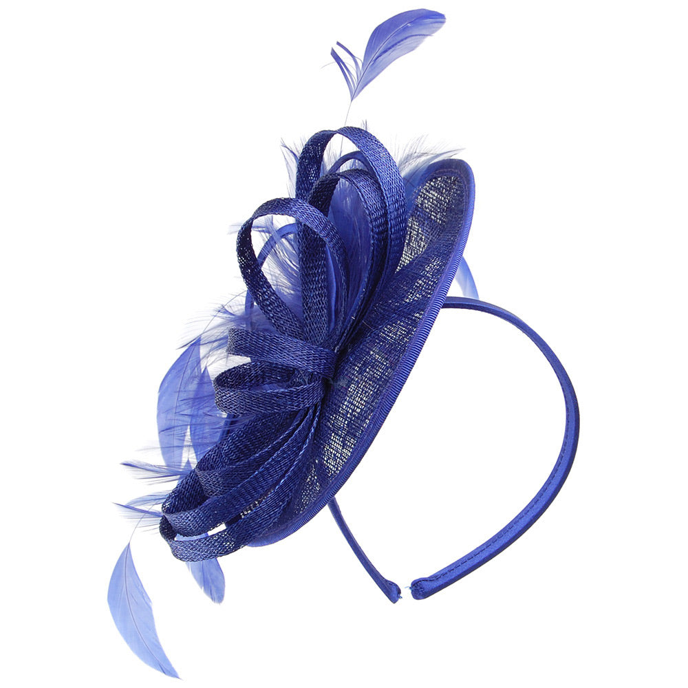 Jane Anne Designs Aria Disc Fascinator - Cobalt