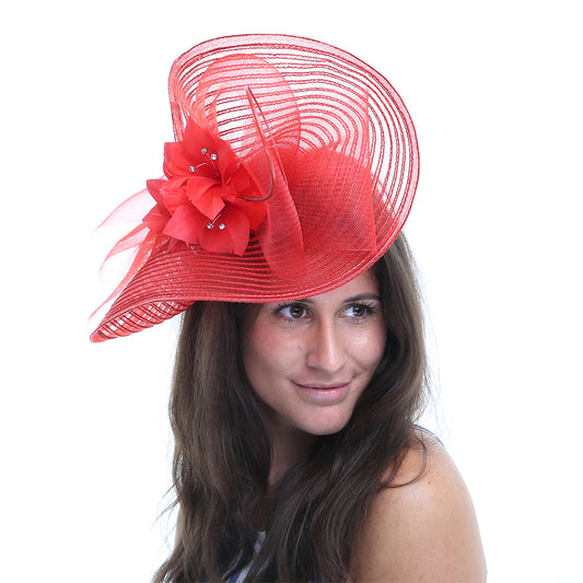 Jane Anne Designs Sophia Fascinator - Red