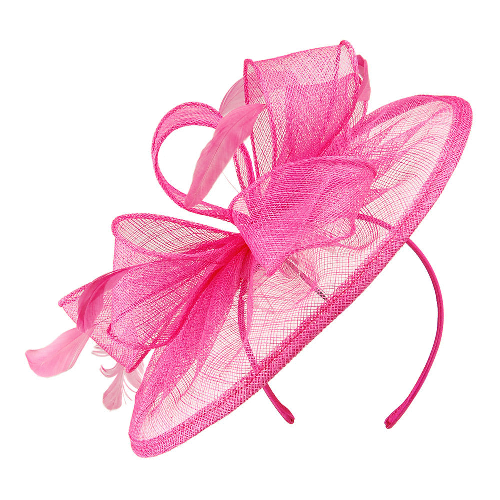 Failsworth Hats Ginny Disc Fascinator - Fuchsia