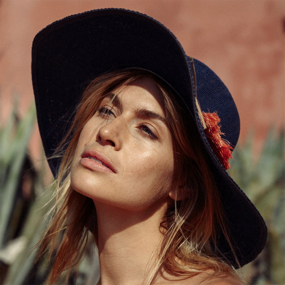 Barts Hats Alecan Wide Brim Floppy Sun Hat - Navy Blue