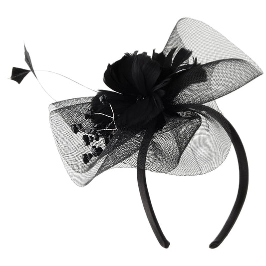 Jane Anne Designs Clementine Fascinator - Black