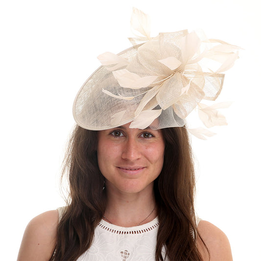 Jane Anne Designs Jennifer Disc Fascinator - Champagne