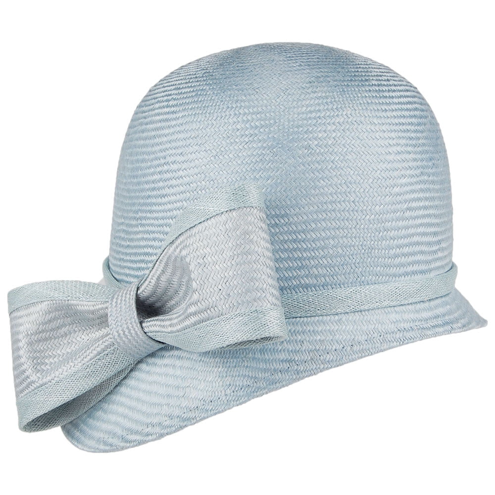 Whiteley Hats Anna Cloche With Bow - Light Blue