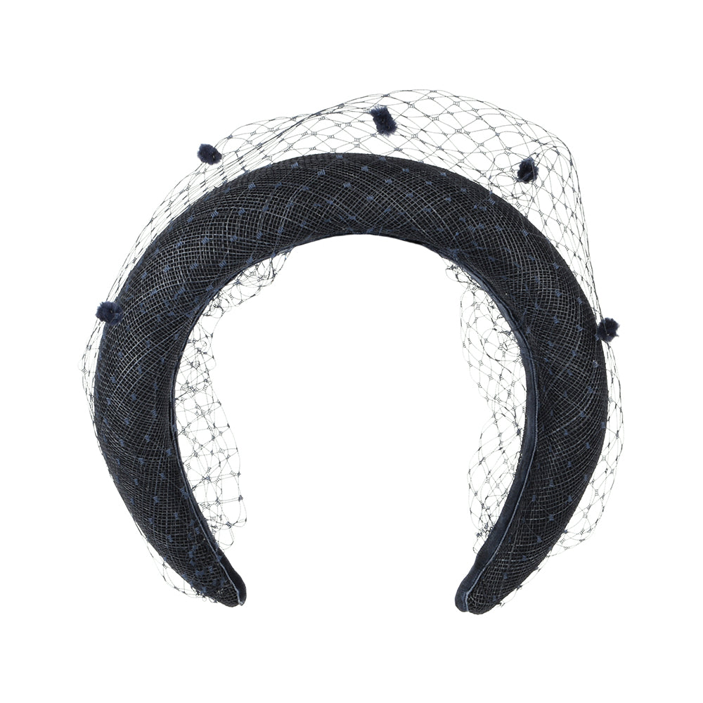 Failsworth Hats Rosalind Occasion Headband - Navy Blue