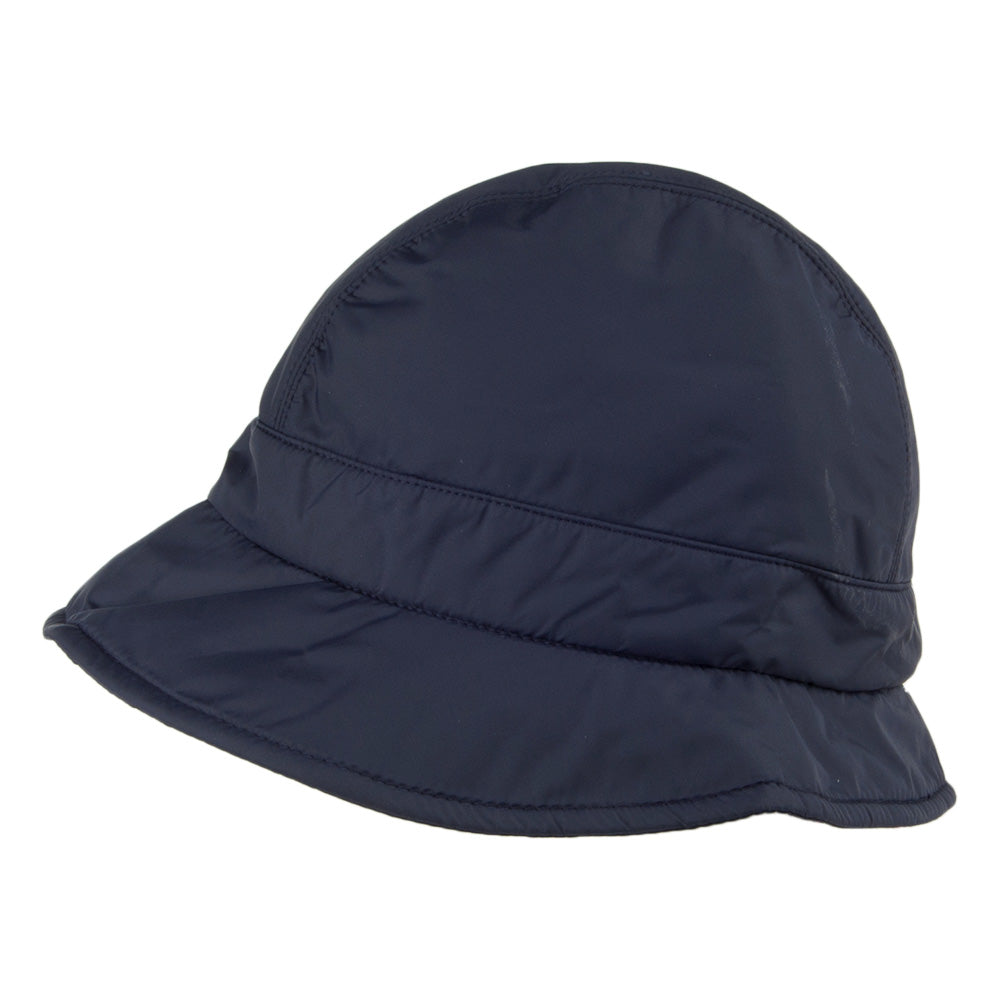 Betmar Hats Maggie Water Repellent Packable Cloche - Navy Blue