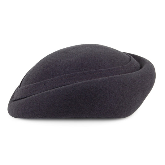 Whiteley Hats Maria Wool Pillbox Hat - Charcoal