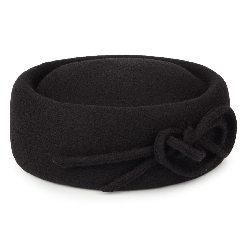 Whiteley Hats Bouvier Pillbox Hat - Black