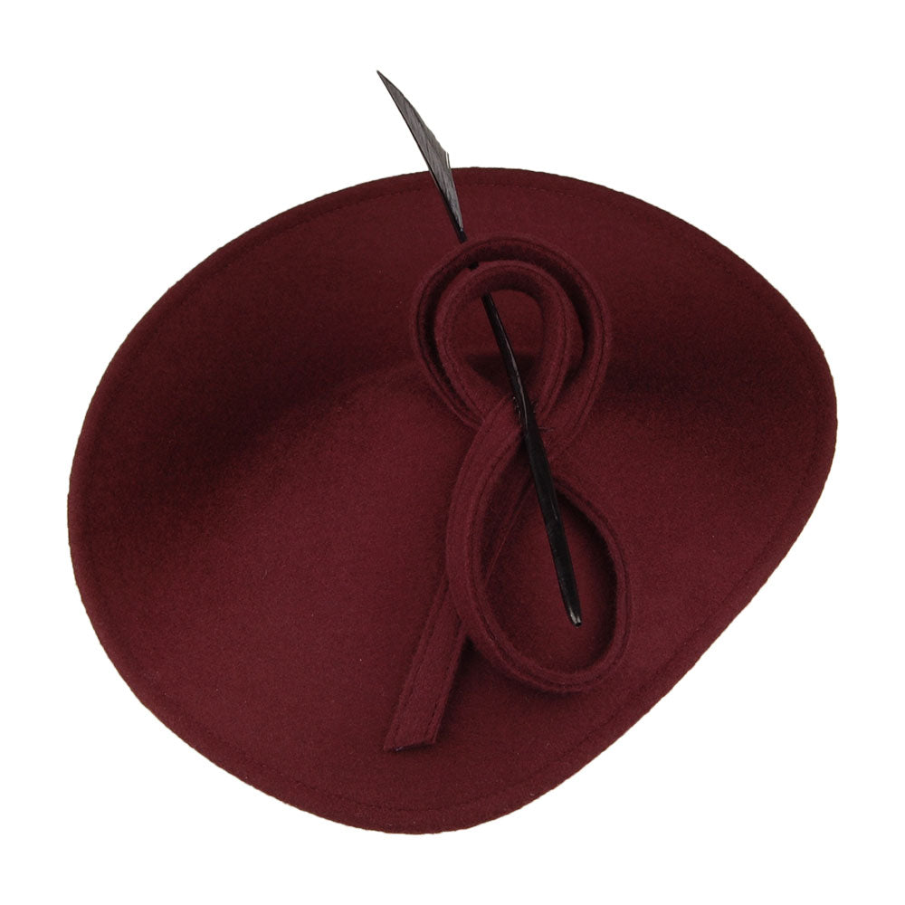 Whiteley Hats Athena Disc Fascinator - Mulberry