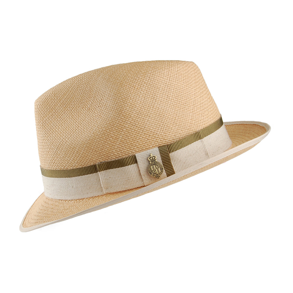 Christys Hats Classic Yorkie Panama Trilby Hat - Natural