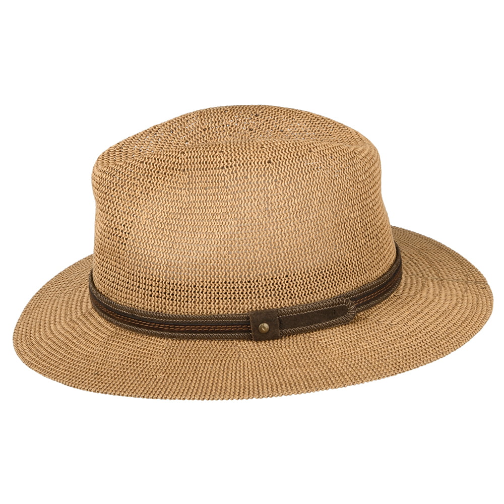 City Sport Ontario Safari Fedora Hat - Toffee