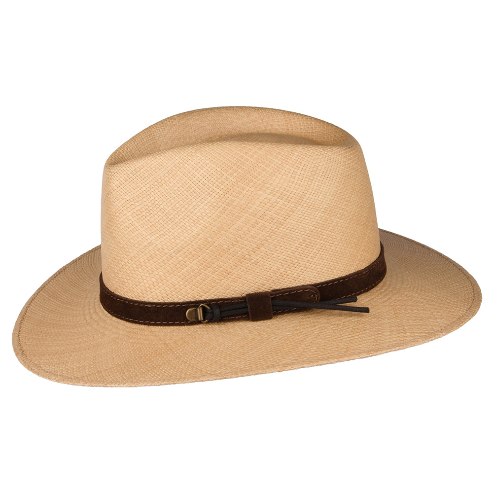 City Sport Walkabout Panama Fedora Hat - Tan