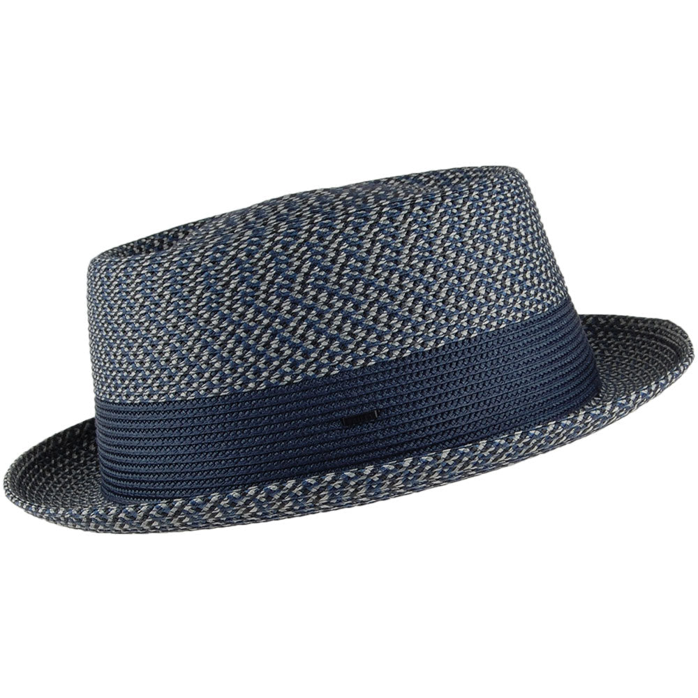 Bailey Hats Telemannes Pork Pie Hat - Navy-Multi