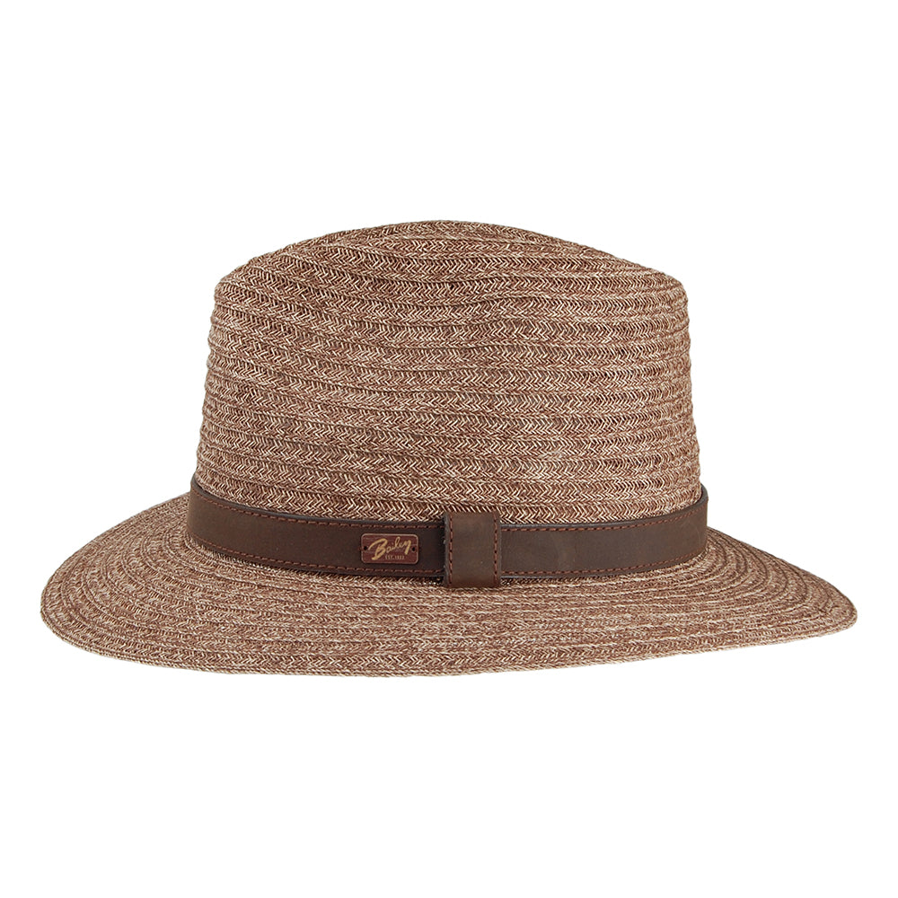 Bailey Hats Foley Down Brim Fedora Hat - Brown