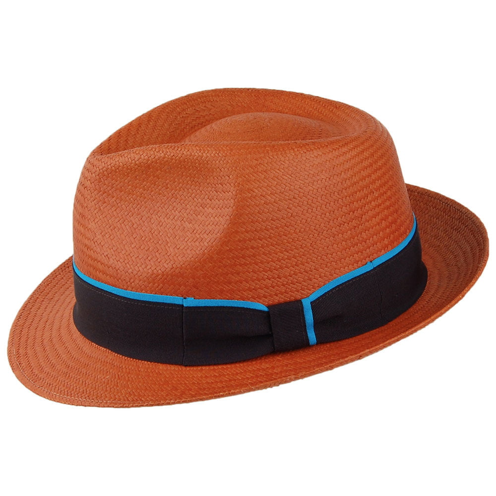 Failsworth Hats Panama Trilby Hat - Amber