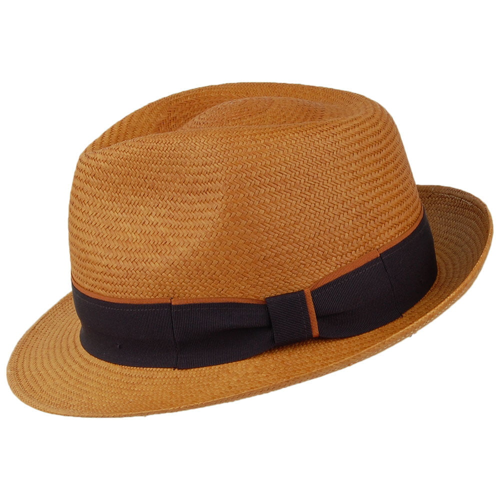 Failsworth Hats Panama Trilby Hat - Mustard