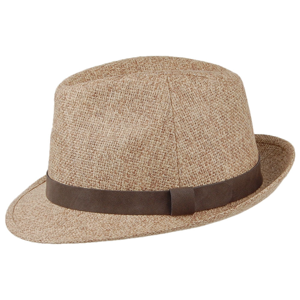 Failsworth Hats Straw Trilby Hat - Sand