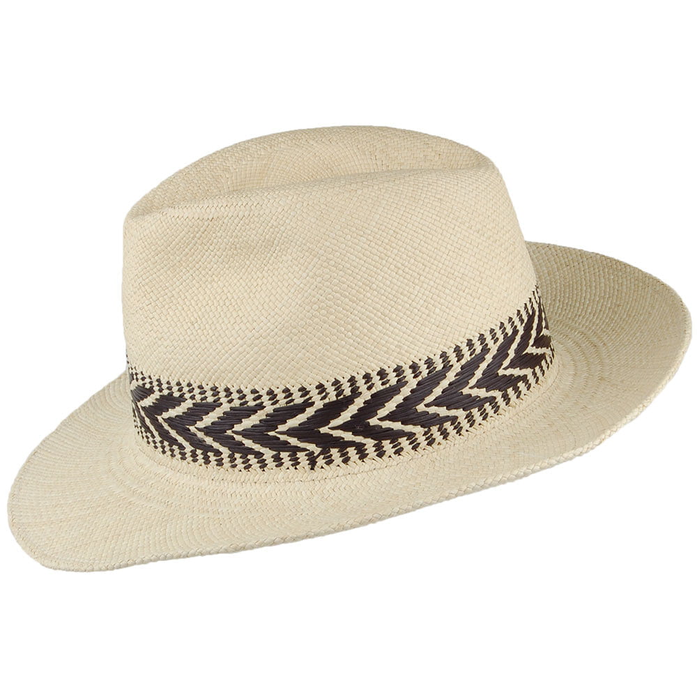 Christys Hats Capri Panama Fedora Hat - Natural