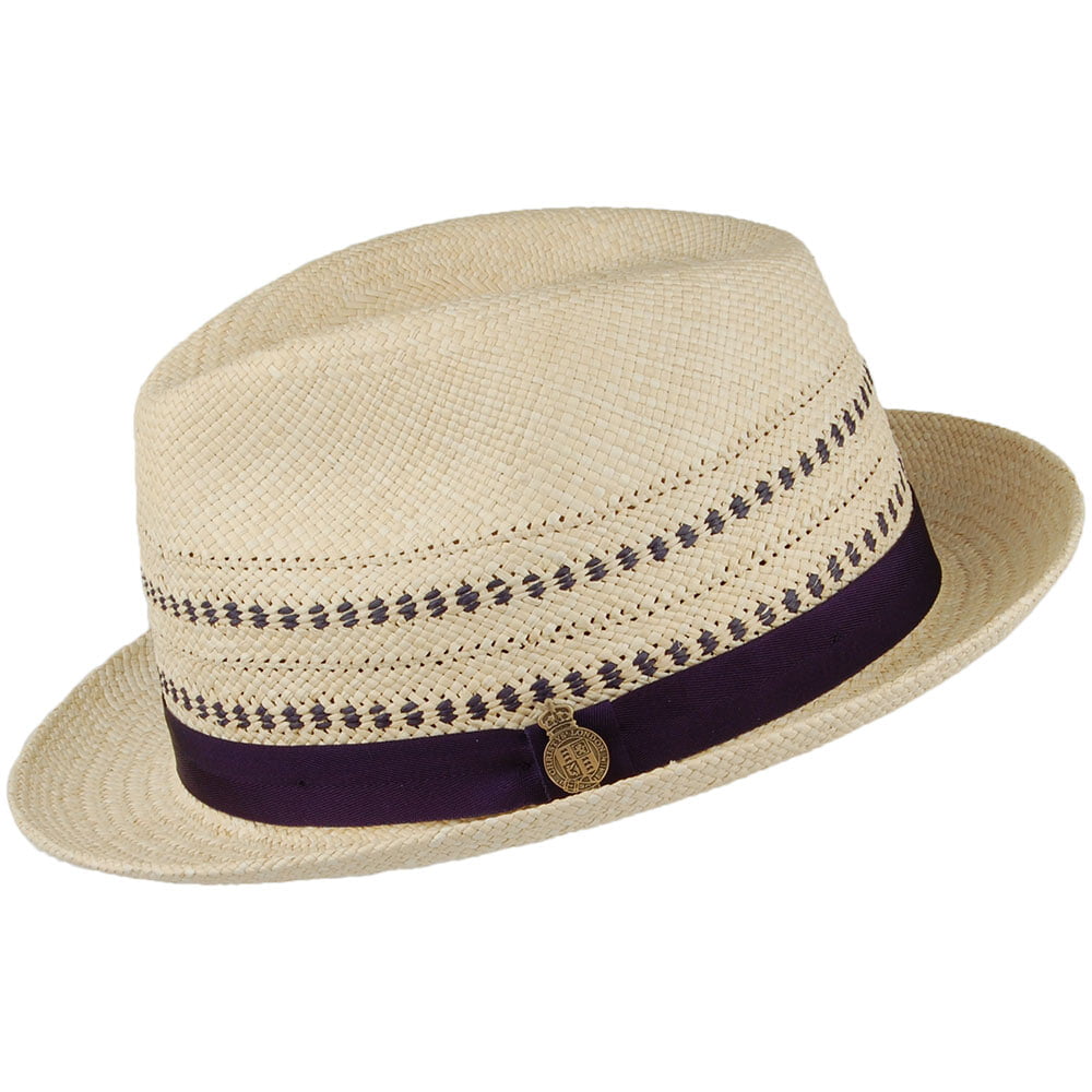 Christys Hats Porto Panama Trilby Hat - Natural