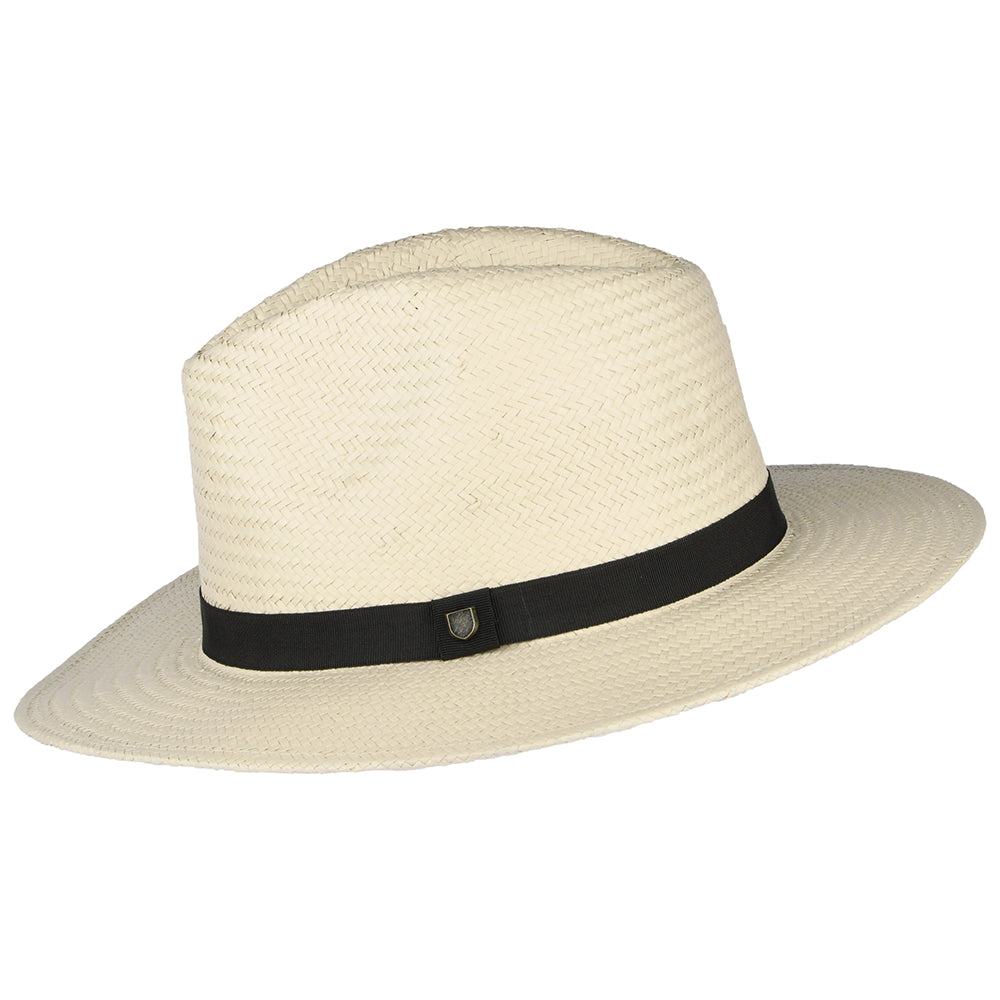 Brixton Hats Passage Toyo Straw Fedora Hat - Natural