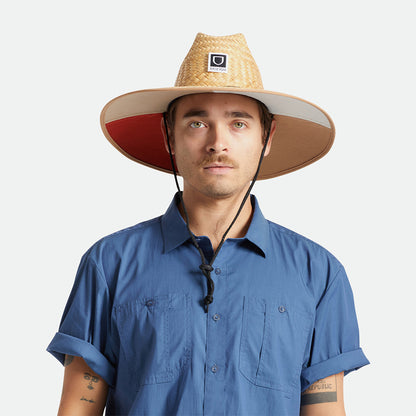 Brixton Hats Beta Straw Lifeguard Hat - Light Brown