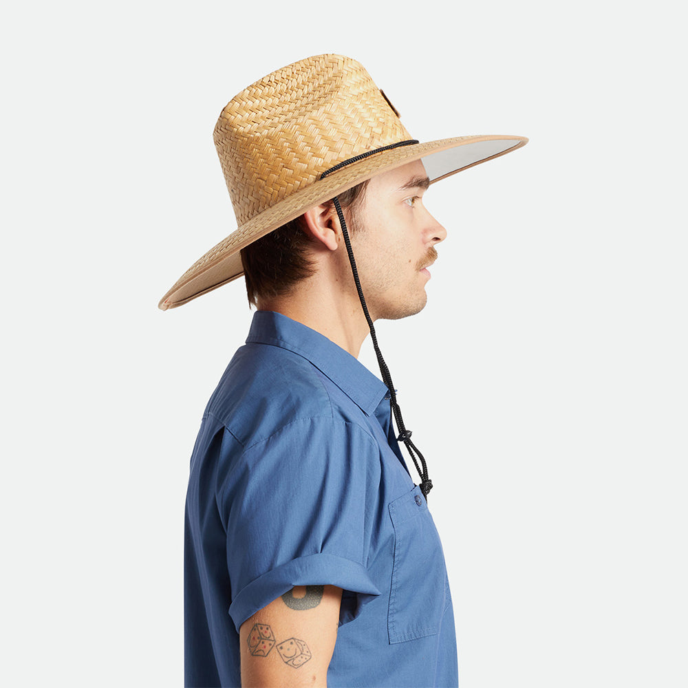 Brixton Hats Beta Straw Lifeguard Hat - Light Brown