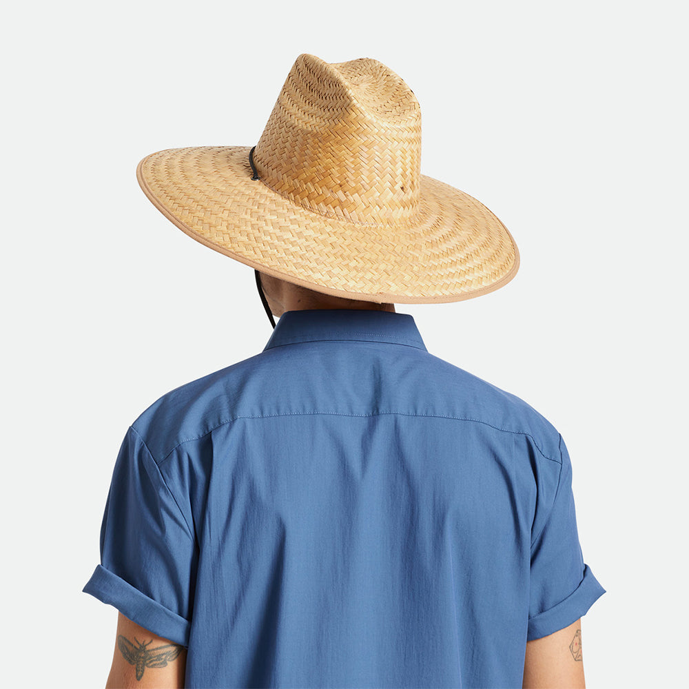 Brixton Hats Beta Straw Lifeguard Hat - Light Brown