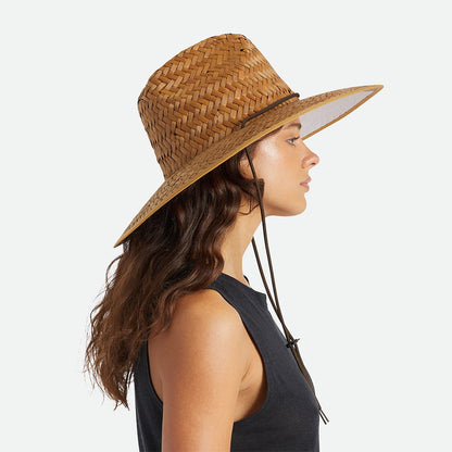 Brixton Hats Beta Straw Lifeguard Hat - Light Brown