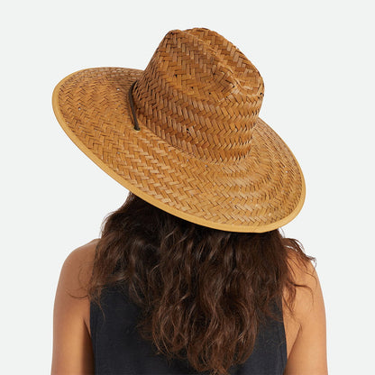 Brixton Hats Beta Straw Lifeguard Hat - Light Brown